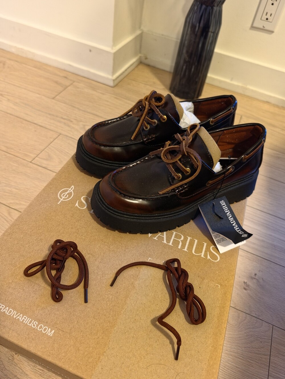 Paraboot Brown Lug Sole Shoes NWT Women